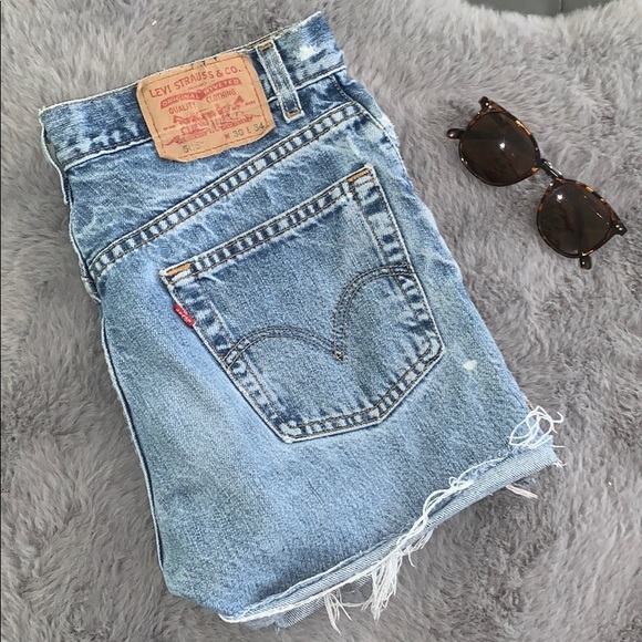Levi's Pants - Distressed levi shorts